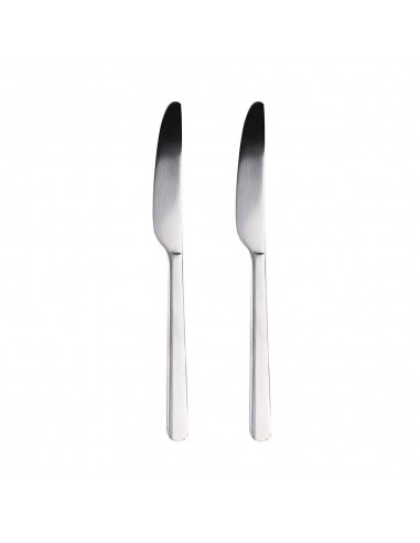Cuchillo de acero inoxidable reciclado brillo earth, blister 2 uds