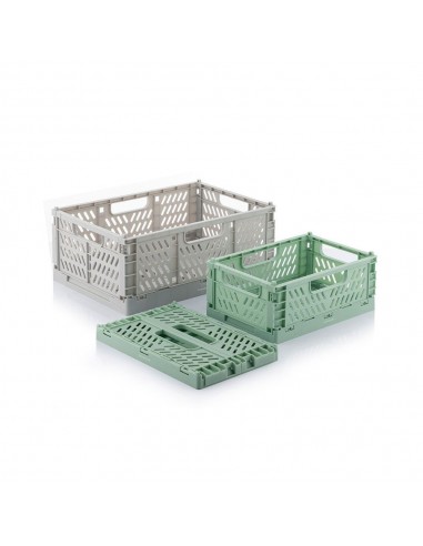 Set de 3 cajas organizadoras plegables y apilables boxtor