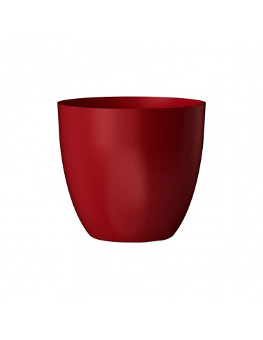 Macetero plástico color rojo ø18 cm