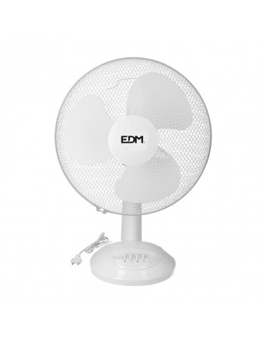 Ventilador de sobremesa blanco: 45w, 54,14 db, aspas: ø40 x 61 cm