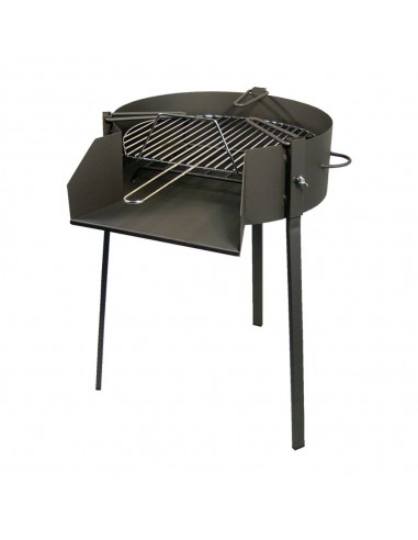 Barbacoa redonda con soporte para paella ø60 x 75 cm