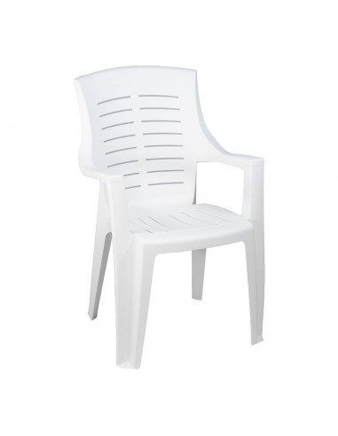 Silla apilable talia color blanco respaldo alto 55 x 60 x 91 cm