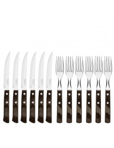 Juego para asado fsc polywood castaño 12 piezas
