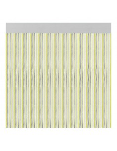Cortina para puerta modelo brescia color amarillo 90 x 210 cm