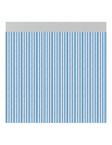 Cortina para puerta modelo brescia color azul 90 x 210 cm