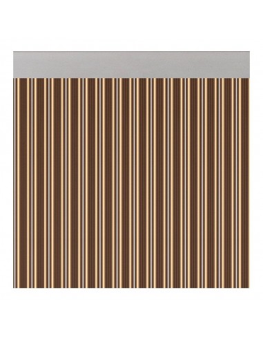 Cortina para puerta modelo ferrara opaco color marrón-marfil 90 x 210 cm