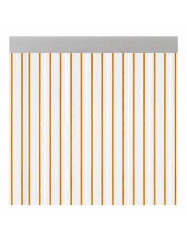 Cortina para puerta modelo ferrara transparente color miel 90 x 210 cm
