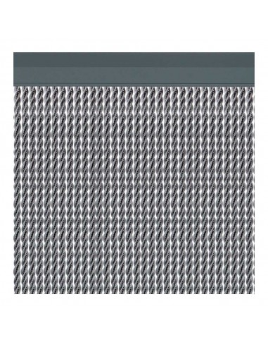 Cortina para puerta modelo manacor color plata 90 x 210 cm