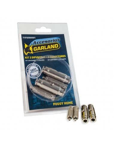 Difusores + 2 conectores ¼ pulg, kit 2 uds