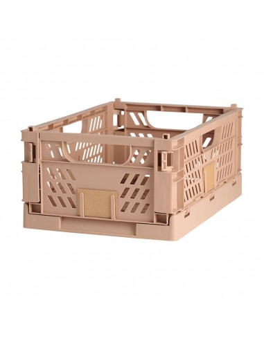 Caja almacenaje plegable arena 50 x 33 x 25 cm
