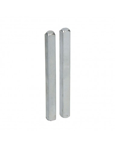 Cuadradillo de acero zincado cdd01 8 x 90 mm, 2 uds