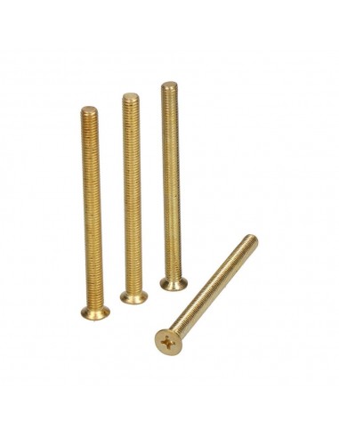 Tornillo cilindro de acero latonado trn16 m5 x 65 mm, 4 uds
