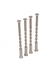 Tornillo pasante multicorte trn02 níquel satinado, m4 x 75 mm, 4 uds