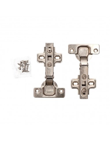 Bisagra cazoleta clip, recta, modelo bc03, de acero con acabado zincado, 35 mm, 2 uds, blister