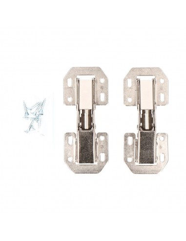 Bisagra cazoleta sobreponer, modelo bc10, de acero con acabado zincado, 104 x 44 mm, 2 uds, blister
