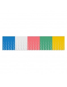 Bandera flecos plástico multicolor party products