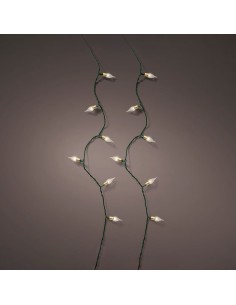 Guirnalda led vintage blanco cálido con 8 funciones centelleante para interior 1119 cm