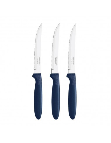 Cuchillos de asado ipanema azul 21,3 cm 3 uds