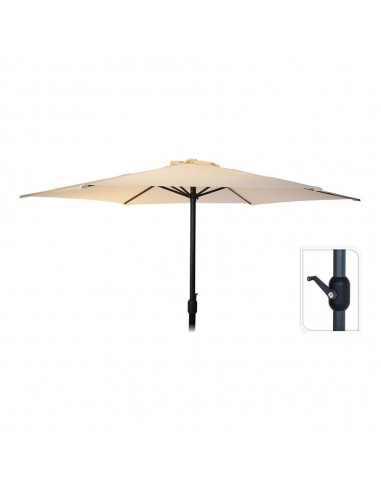Parasol para jardín, crema, ø300 x 248 cm
