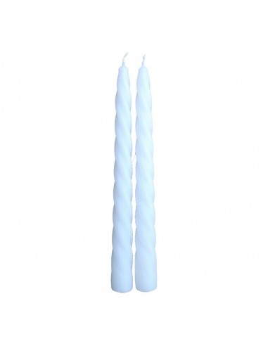 Pack 2 velas decorativas blancas ø2x24cm magic lights