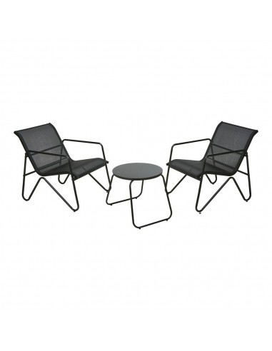 Conjunto jardín 3 piezas metal antracita