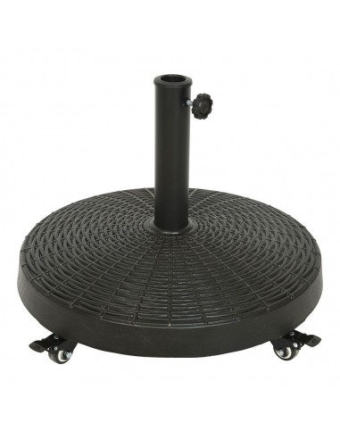 Base de parasol con ruedas color negro ø52 cm