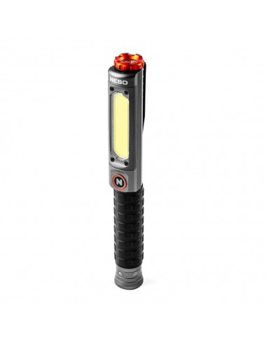 Linterna big larry pro+. lámpara+cob recagable, por la compra de 6 unidades un expositor de regalo