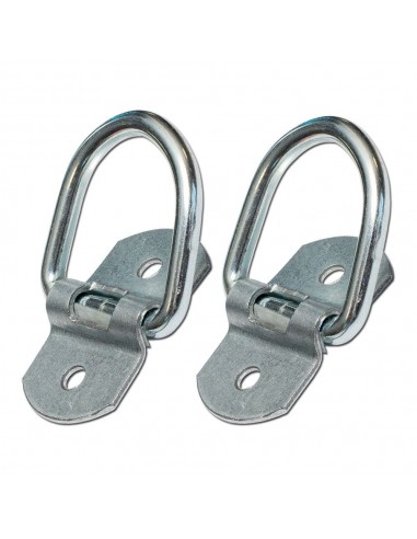 Anillas con placa para toldo, modelo ap03, de acero con acabado zincado, 60 x 38 x 8,5 mm, 2 uds, blister
