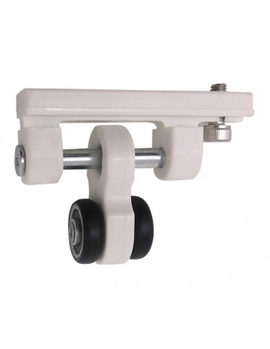 Polea pérgola, corredera, modelo tld21, de nylon con acabado blanco, 65 x 18,5 x 48 mm, blister
