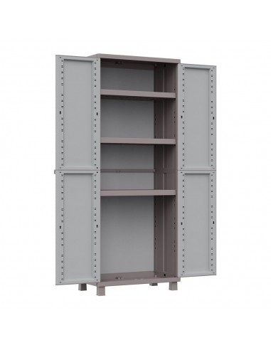 Armario jrattan 369, 3 baldas, 68 x 37,5 x 170 cm