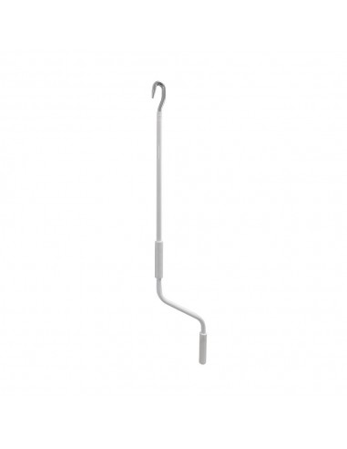Manivela toldo, modelo tld06, de acero con acabado blanco, 2000 mm