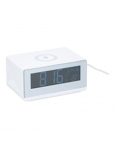 Reloj despertador con cargador inalámbrico 5 w