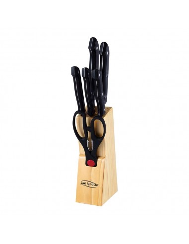 Juego de cuchillos 7 piezas acero inox dresde + tacoma