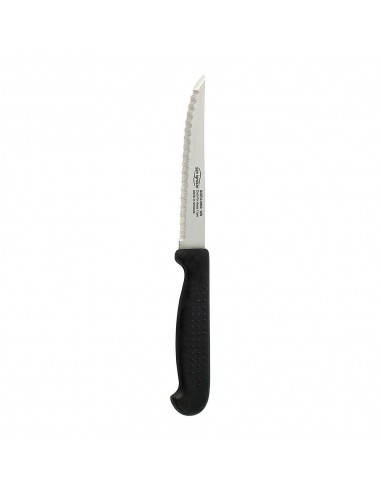 Cuchillo yeste con sierra de 11 cm y mango de puntos