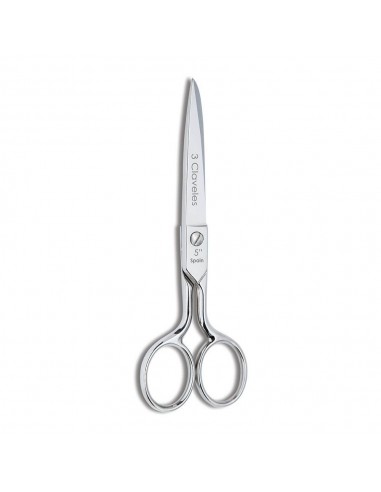 Tijera costura castellana 5" b 3 claveles