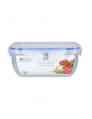 Set 3 fiambreras plástico 1400 ml, 800 ml, 400 ml
