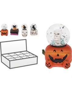 Bola de nieve y agua halloween, 4 modelos, ø45 mm