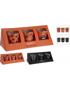Velas aromáticas halloween, colores surtidos, 3 uds