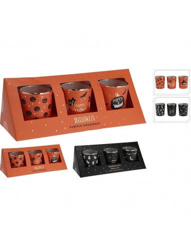 Velas aromáticas halloween, colores surtidos, 3 uds