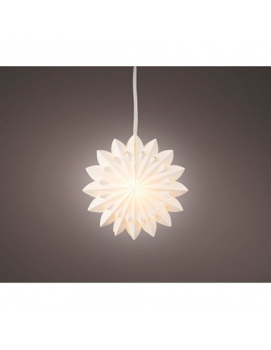 Estrella colgante de papel led, ø40 x 20,5 cm.