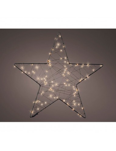 Figura microled estrella de malla exterior ø38 cm
