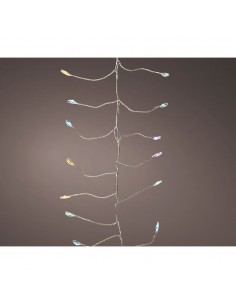 Guirnalda micro led parpadeante 960 leds multicolor pastel 8 funciones temporizador 6 m