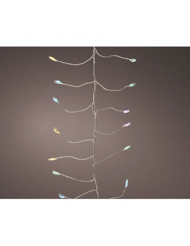 Guirnalda micro led parpadeante 960 leds multicolor pastel 8 funciones temporizador 6 m