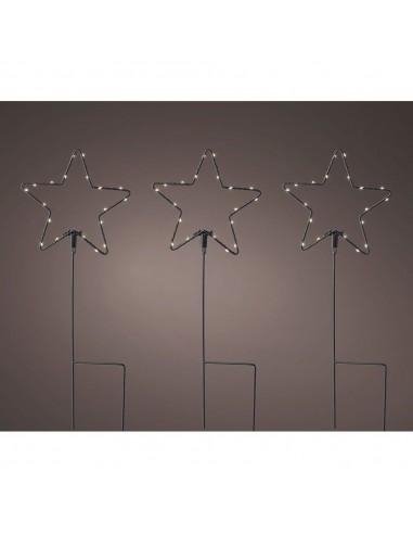 Estaca microled en forma de estrellas para exterior ø15 x 42,5 cm