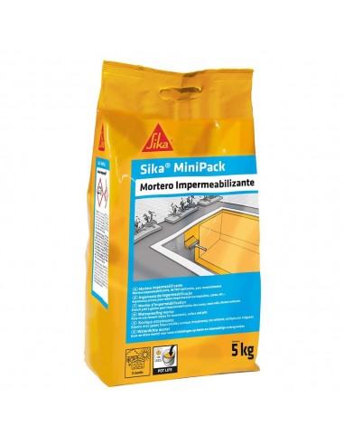 Mortero de impermeabilización sika minipack 5 kg
