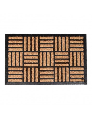 Felpudo panamá, con base de goma, 4 modelos surtidos marron y negro, 60 x 40 cm