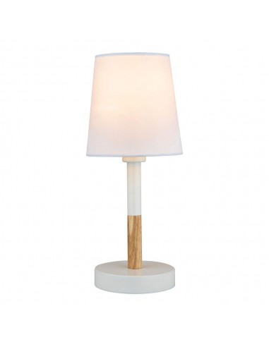 Lámpara de mesa blanca, e14 máx 40 w, ø 13 x 32 cm,