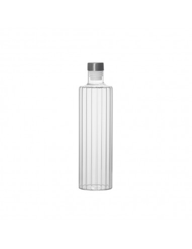 Botella de cristal con tapón inox 1 l