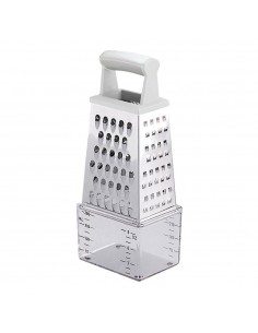 Rallador 4 caras con depósito medidor handy