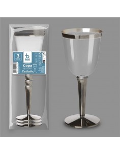 Copa reutilizable 250cc, 3 uds